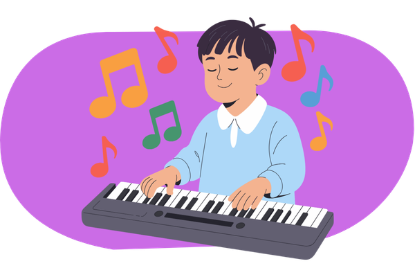 Nauka gry na keyboardzie